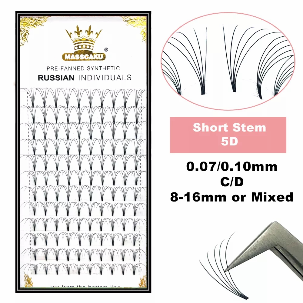 MASSCAKU Premade Russian Volum – Eyelash Extension Human Hair recenzja i cena