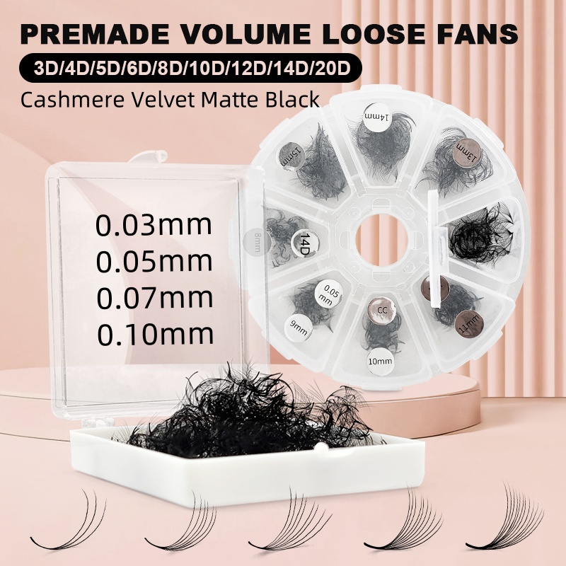 500 Premade Loose Lashes Pro M – Eyelash Extension For Asian Eyes recenzja i cena